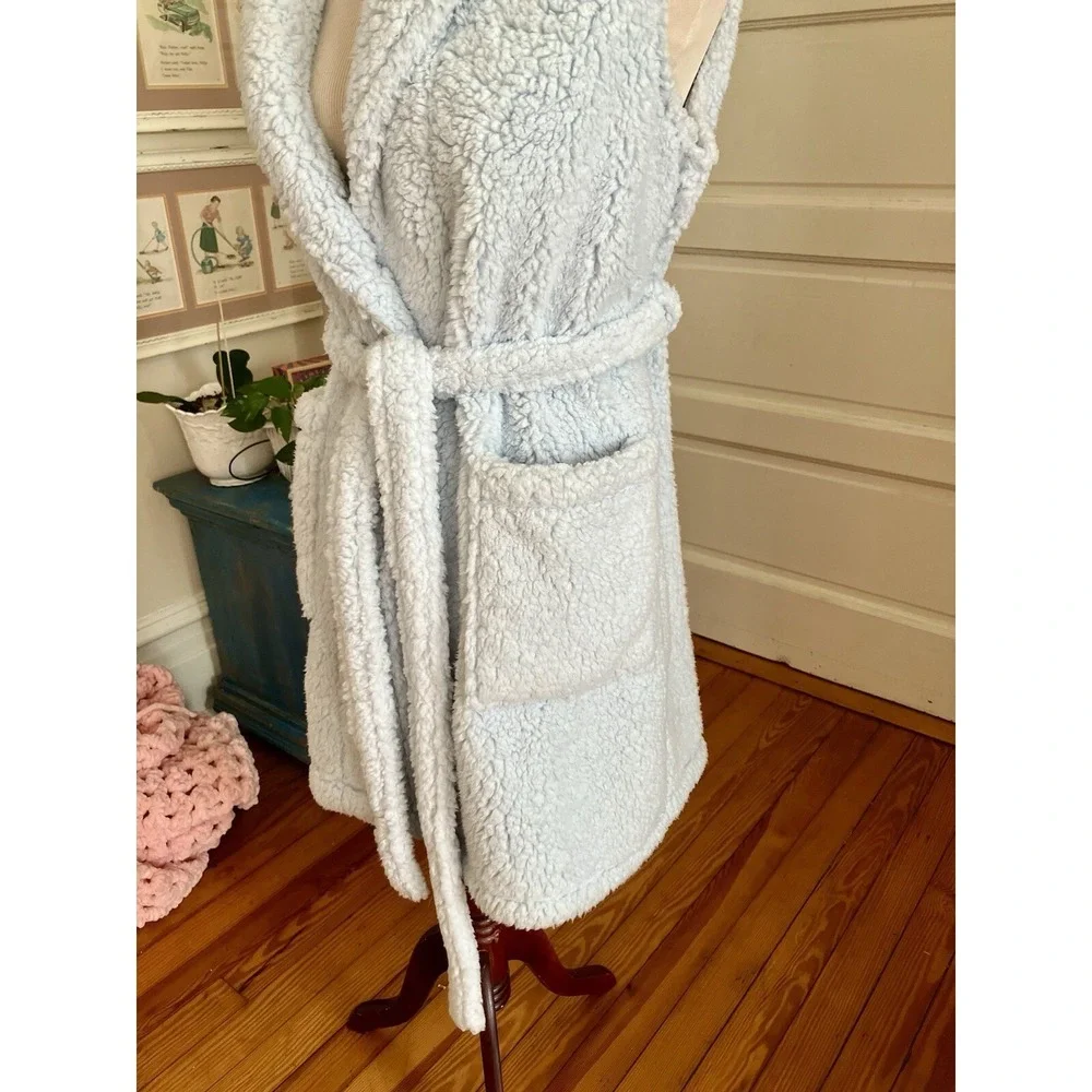 Bumblebella by Jill Martin ‎ Spa Robe Blue Sz XXS  Sleeveless luxury